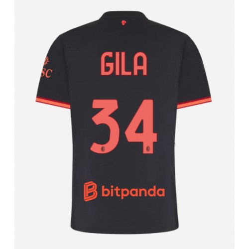 Fotbalové Dres AC Milan Mario Gila #34 Dámské Alternativní 2026-27 Krátký Rukáv